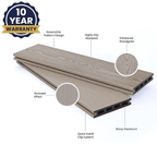 DDecks DuroDual Composite Reversible Decking Board (Hollow) 145mm x 21mm x 3.6m - All Colours