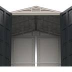 Duramax YardMate Plus 5 ft. 6 in. x 5ft. 6 in. Gray Vinyl Storage Shed with Molded Floor 35525