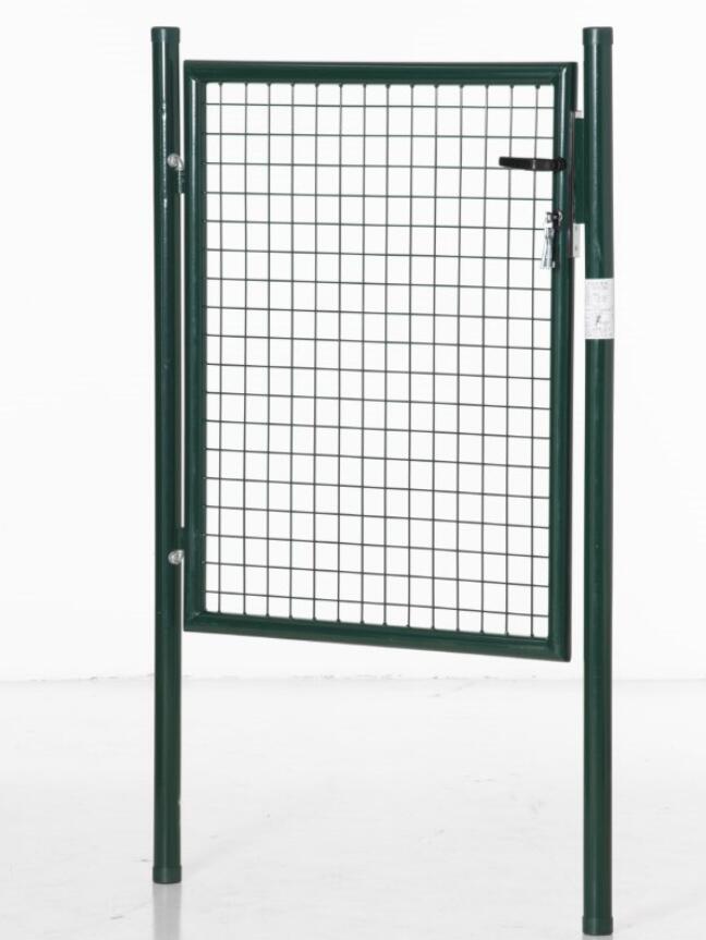 HOMCOM Green Steel Garden Gate with Lock and 3 Keys 97 x 150cm, Green