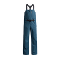 Sitka CAT-5 Bib in deep teal color, waterproof fishing bib pants with adjustable shoulder straps and a black waist belt designed for comfort and protection during fishing activities.