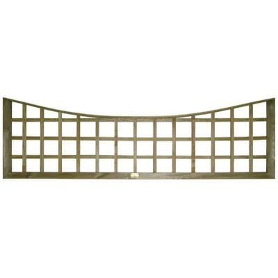 Concave Trellis Fence Panel Topper - 0.56m x 1.83m