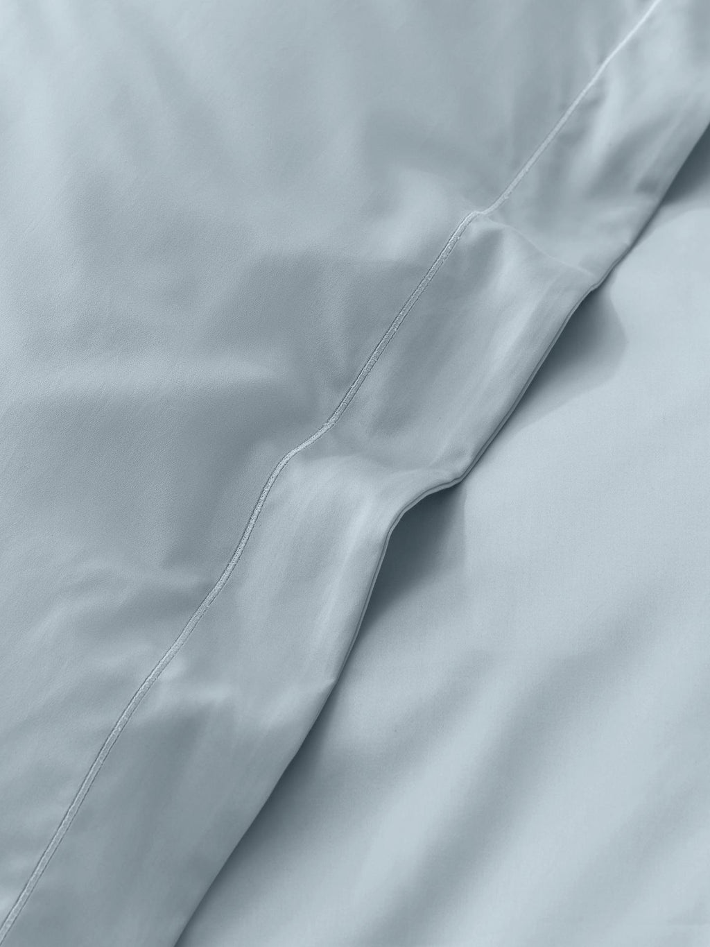 John Lewis Soft & Silky 800 Thread Count Super King Duvet Cover - Ice Blue