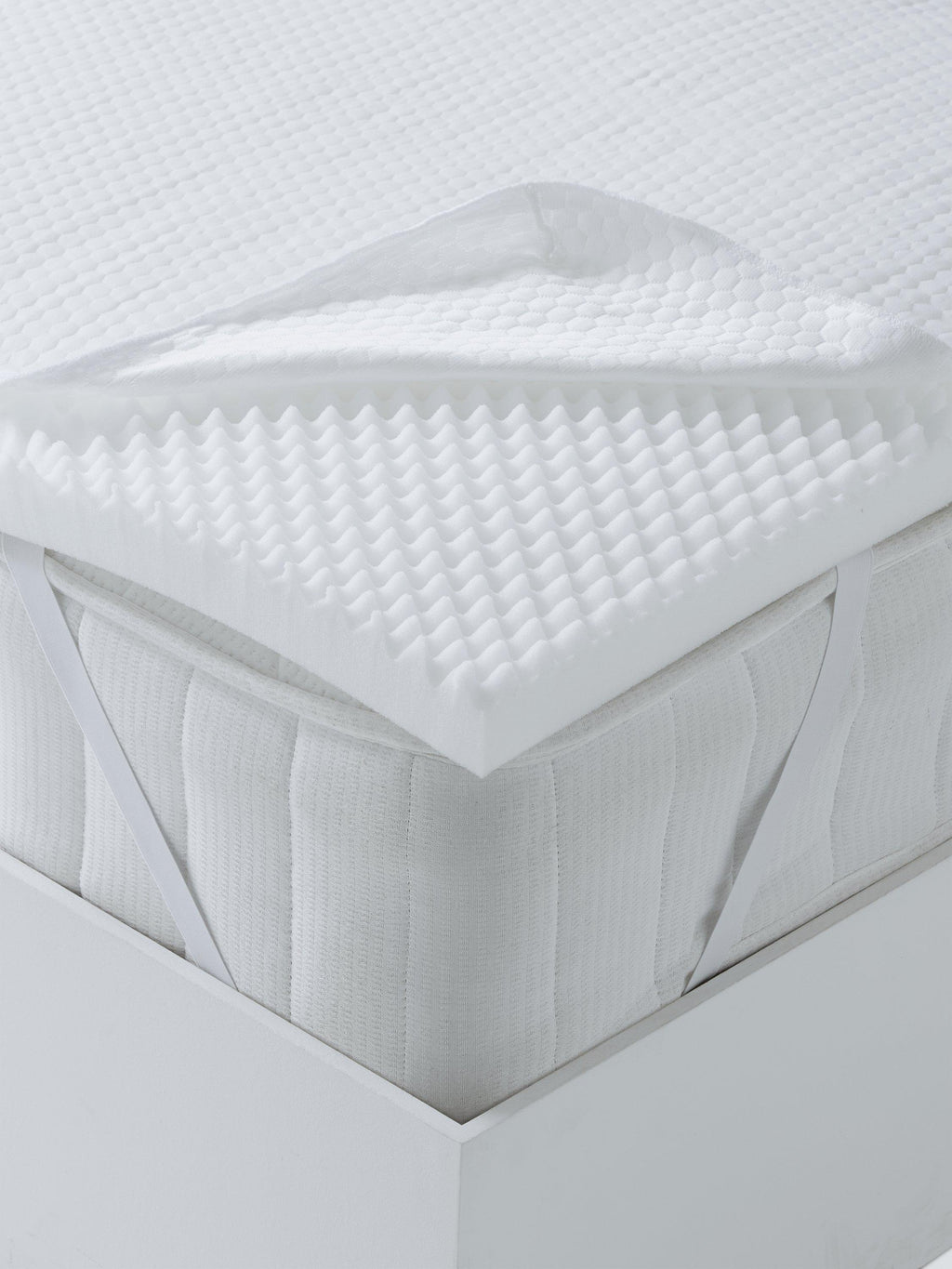 John Lewis Specialist Support 5-Zone Aurora Foam King Mattress Topper White