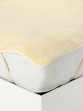 John Lewis Natural  British Wool Fleece Mattress Topper - White - King