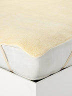John Lewis Natural  British Wool Fleece Mattress Topper - White - King