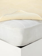 John Lewis Natural  British Wool Fleece Mattress Topper - White - King