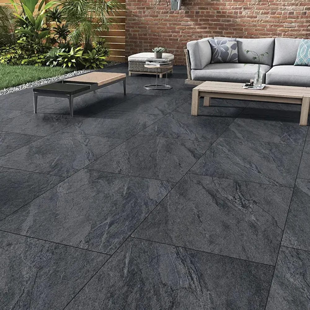 Lake Anthracite Vitrified Porcelain Paving Pack - All Sizes