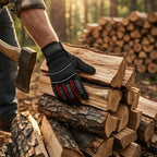 Mechanic Gloves for Men, Heavy Duty Impact-Resistant TPR Armor