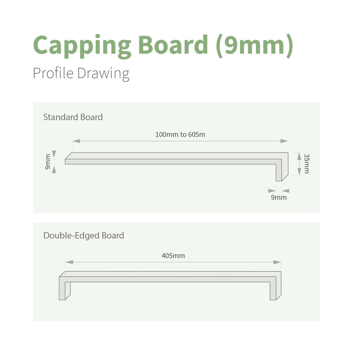 Concord 9mm Capping Board (5m)