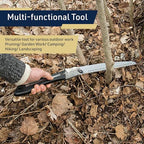 Folding Hand Saw for Wood Cutting, Camping, or Landscaping - 10” Japanese Folding Pruning Saw Tree Trimmer Branch Cutter with Razor Teeth and SK5 Steel Blade for Gardening by Kings County Tools