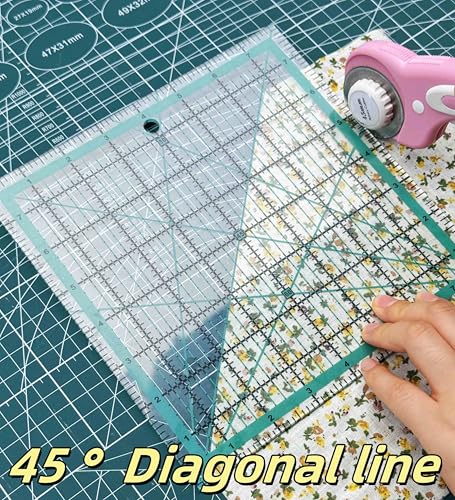 Quilting Rulers,5 Quilting Square Rulers(2.5",3.5",5", 6.5", 8") - color: Light Blue