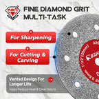 EZARC 1-1/2 Diamond Tile Cutting Wheels with Mandrel, 0.6mm Kerf, 10-Pack