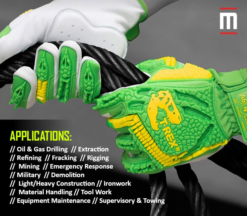 MAGID TRX743 ANSI A6 Cut-Resistant Windstorm Series® Hi-Vis Impact Gloves, 6 Pairs, Size 5/XXS - size: 5/XXS, style: 6 Pairs