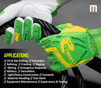 MAGID TRX743 ANSI A6 Cut-Resistant Windstorm Series® Hi-Vis Impact Gloves, 2 Pairs, Size 6/XS - size: 6/XS, style: 2 Pairs