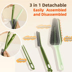 3-in-1 Detail Cleaning Brush, Crevice Grout Brush, Orange - color: Orange