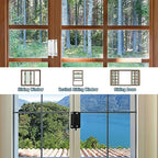 Window Sash Lock Black Security Sliding Window Locks & Sash Locks ZUONAI 2 Pack Cam Sash Locks for Double Hung Window Latch Lock Security Vinyl Window Sash Lock and Keeper Replacement Parts & Hardware - color: Black