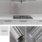 Peel and Stick Wallpaper, Silver Texture, 15.7" x 394" - color: Silver Texture, size: 15.7"W x 394"L