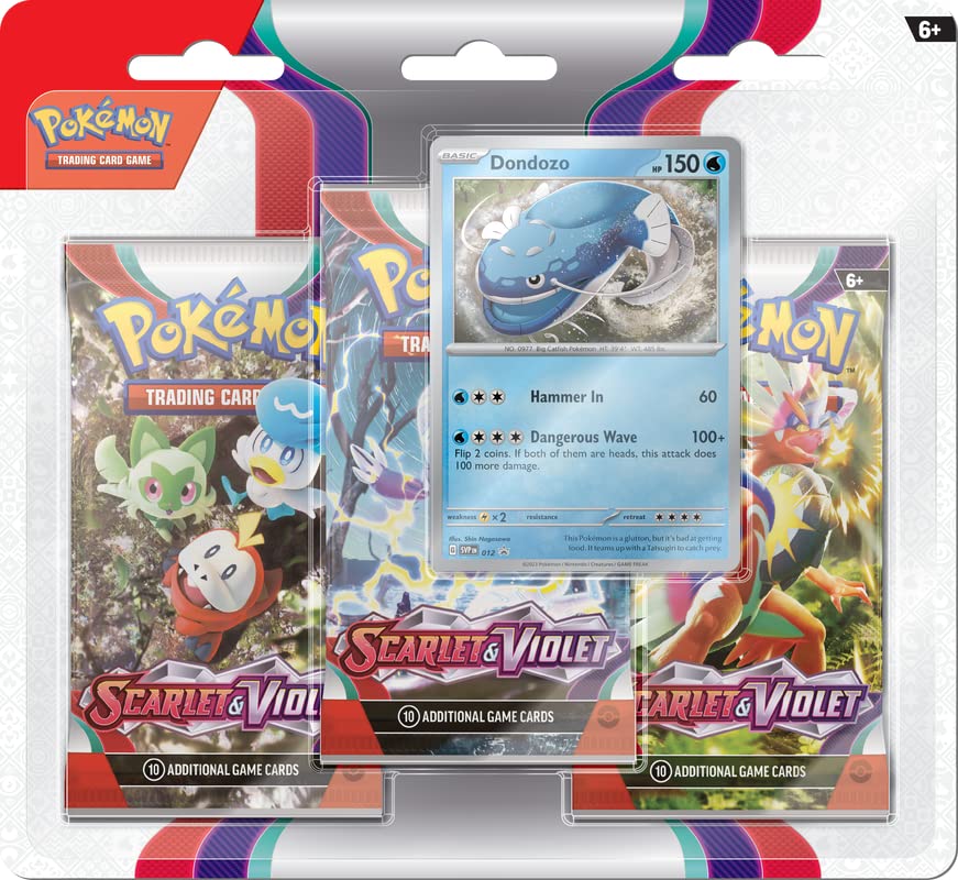 Pokemon TCG: Scarlet & Violet SV01 3 Pack Blister - Dondozo