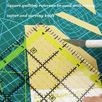 UOOU 4.5 inch Quilting Ruler, Square Quilting Square Sewing Ruler - color: Green-Small