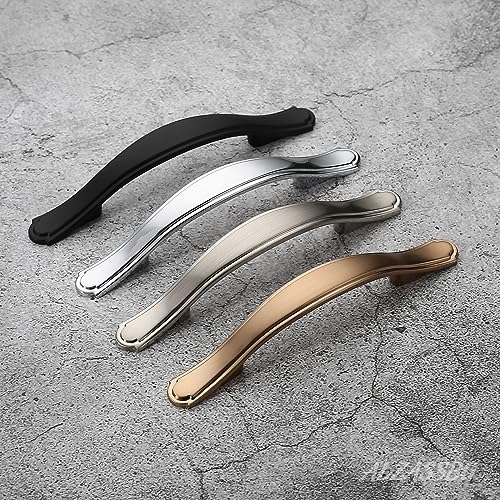 Alzassbg Matte Black Cabinet Pulls and Handles 10 Pack, AL3028MB - color: Matte Black, size: 3" Hole Center