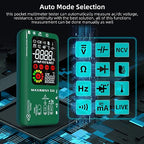 Digital Multimeter Infrared Thermometer Rechargeable Smart Voltmeter 9999 Counts Electrical Current Tester Capacitance, High/Low Voltage Diode Tester for LED Automotive Electrician Electronic