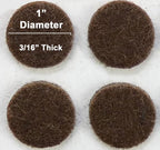 48 Pcs Self Adhesive 1" Round Felt Furniture Pads (Brown, 1") - color: Brown