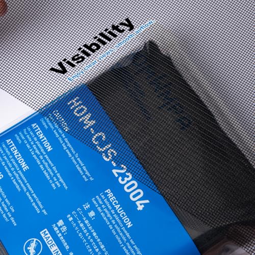 Window Screen Replacement Kit Durable 36" x 90" Polyester Mesh with Tool - color: Black, size: 36" x 90"