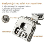 Ravinte 1-5/16 Inch Overlay Soft Close Hinge Kitchen Cabinet Hinges 50 Pack - size: 1-5/16 inch Overlay