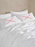 Bedfolk Luxe Cotton Sateen Bedding Duvet Cover - Snow White - King Size