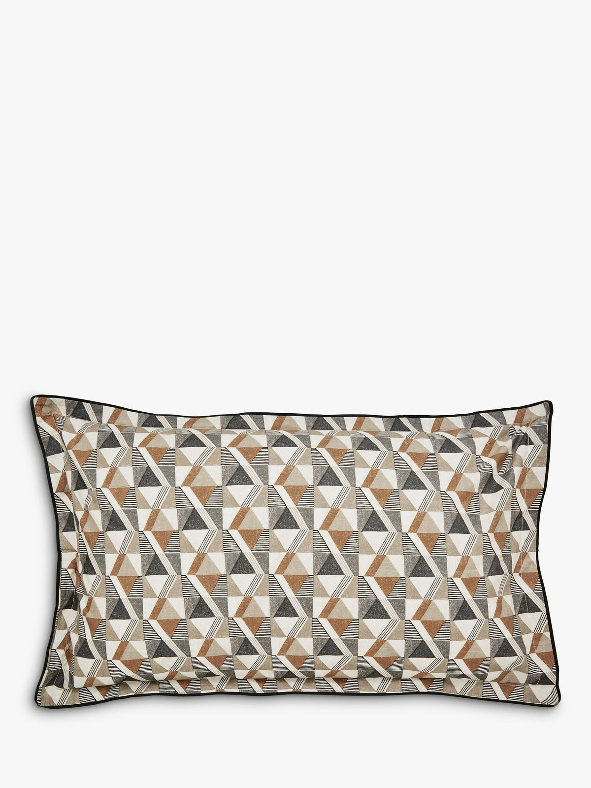 Bedeck of Belfast Harun Super King Duvet Cover Pillow Case Set Charcoal Tan