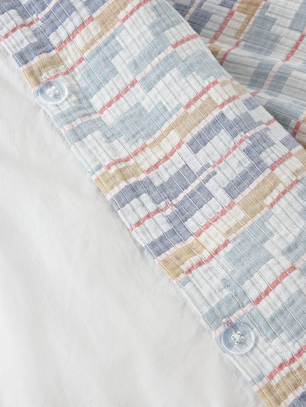 John Lewis Merida Chevron Pure Cotton Jacquard King Duvet Cover Set - Multi