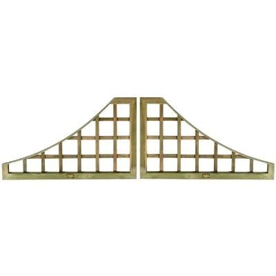 Pair of Winged Trellis Panels (100mm Squares)