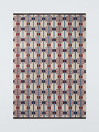 John Lewis Calado Geometric Wool Rich Cotton Rug 240 x 170cm - Burnt Umber