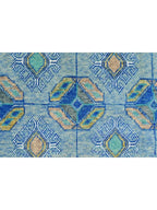 Gooch Luxury Hand Knotted Traditional Afghan Ersari Rug 300 x 200cm - Blue