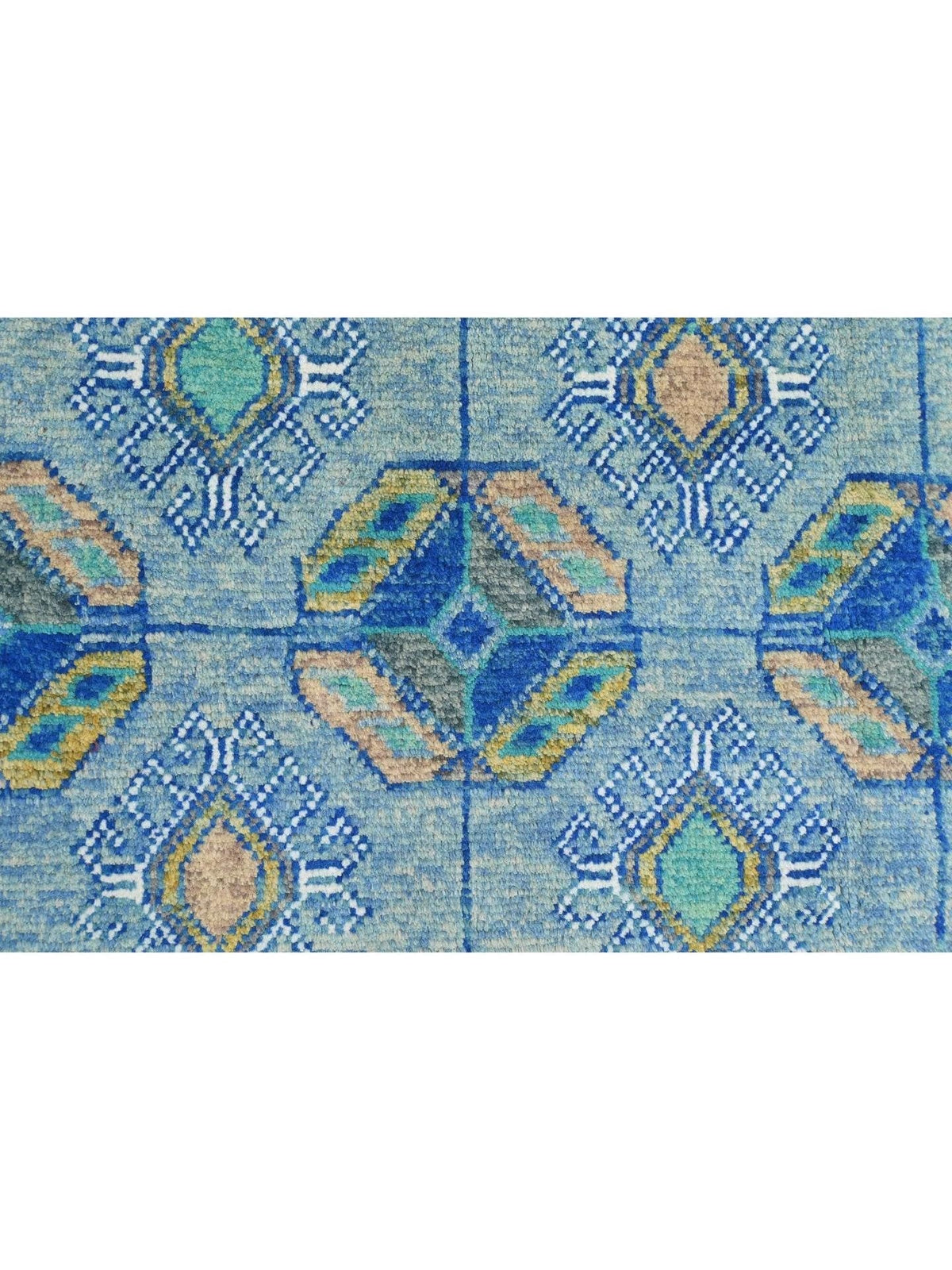 Gooch Luxury Hand Knotted Traditional Afghan Ersari Rug 300 x 200cm - Blue