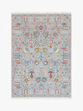 Gooch Luxury Multi Ushak Wool Viscose Traditional Rug 180 x 120cm - Grey