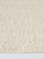 John Lewis Merino Wool Rich Boucle Hand Woven Rug L240 x W170cm - White