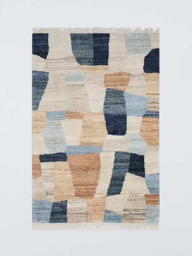 John Lewis Hand Knotted Cubic Wool Rug - Multicoloured - Size 240 x 170cm