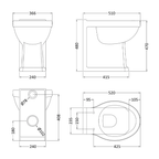 Fitzroy Comfort Height Back To Wall Pan