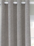 John Lewis Boucle Blackout Lined Eyelet Curtains Pale Grey Storm 228 x 228cm