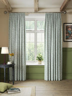 John Lewis Marlow Pair Lined Pencil Pleat Curtains W228 x D182cm - Duck Egg