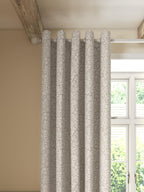 John Lewis Hidcote Weave Pair Lined Eyelet Curtains - W167 x D137cm - Putty