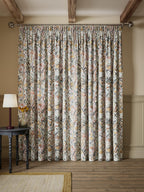 John Lewis Penelope Pair Lined Pencil Pleat Curtains 228 x 137cm - Plaster