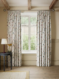 John Lewis Floral Blackout Pencil Pleat Curtains W228 x D182cm - Seafoam