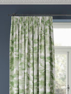 Harlequin Grounded Pair Lined Pencil Pleat Curtains - W228 x D228cm - Green