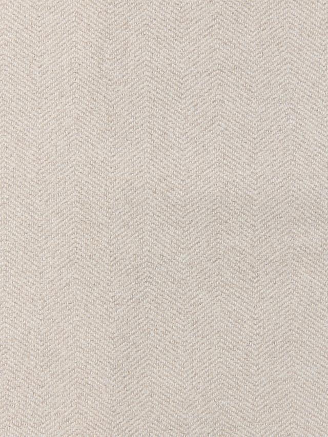 John Lewis Brushed Herringbone Lined Pencil Pleat Curtains Alabaster 228x182