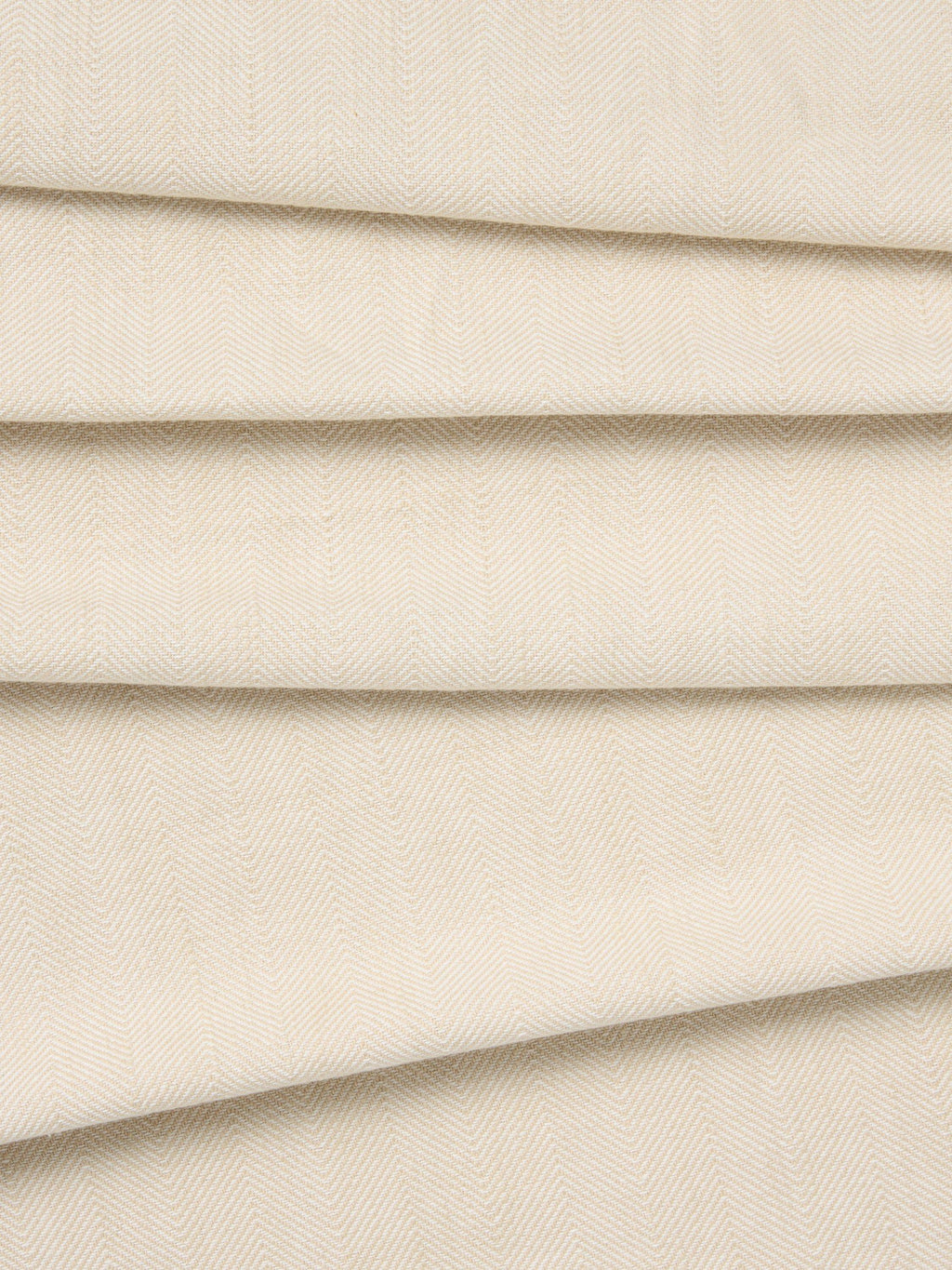 John Lewis Cotton Herringbone Pencil Pleat Curtains Parchment - 228 x 137cm