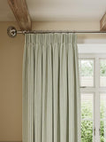 John Lewis Ticking Stripe Lined Pencil Pleat Curtains 228x 182cm - Avocado