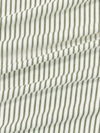 John Lewis Ticking Stripe Lined Pencil Pleat Curtains 228x 182cm - Avocado
