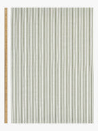 John Lewis Ticking Stripe Lined Pencil Pleat Curtains 228x 182cm - Avocado